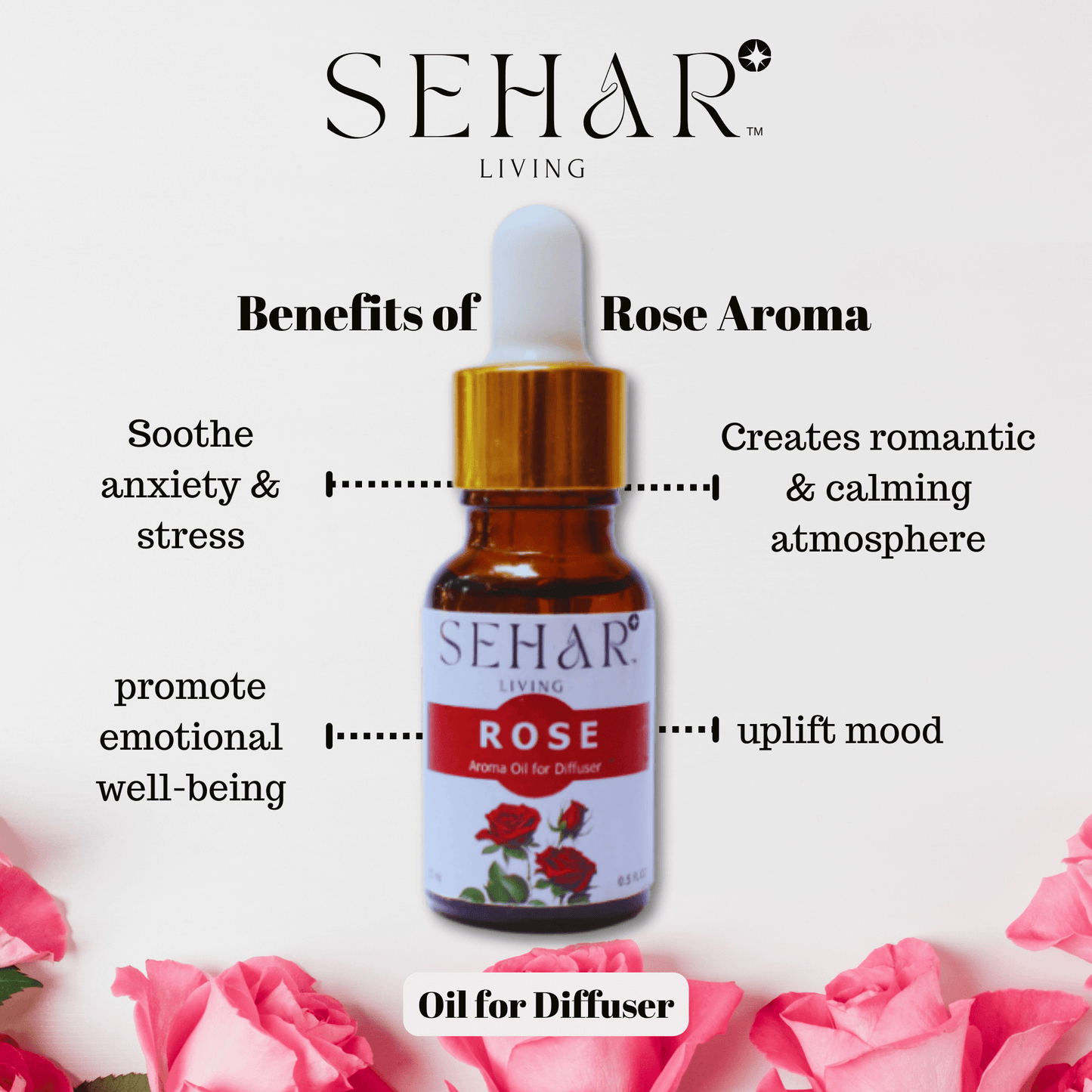 Aroma Diffuser Oil (Rose)