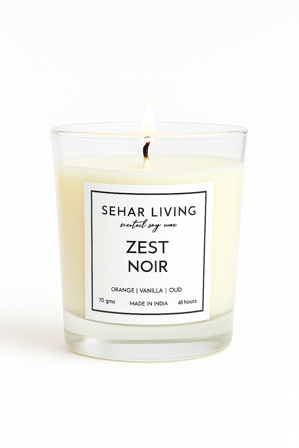 Zest Noir Scented Soy Wax Candle