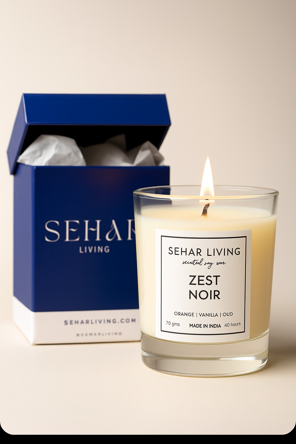 Zest Noir Scented Soy Wax Candle