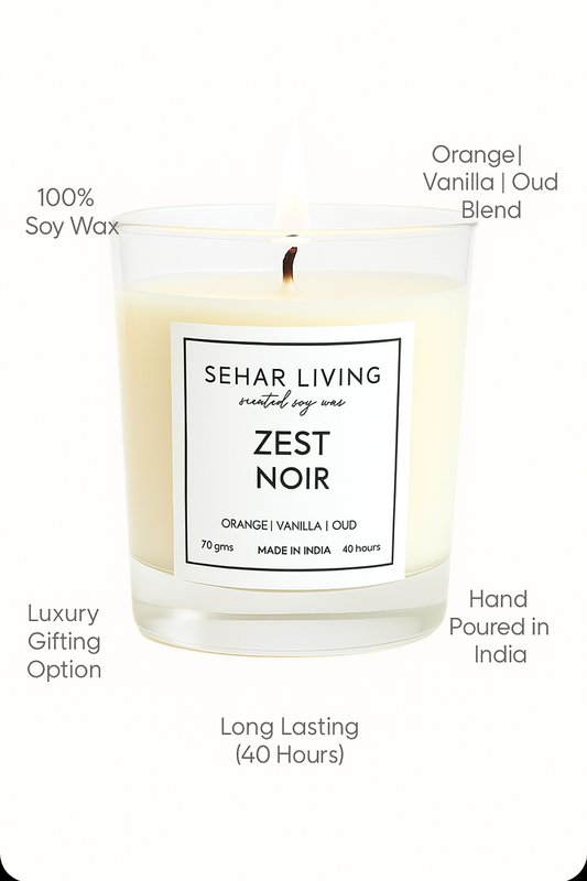 Zest Noir Scented Soy Wax Candle