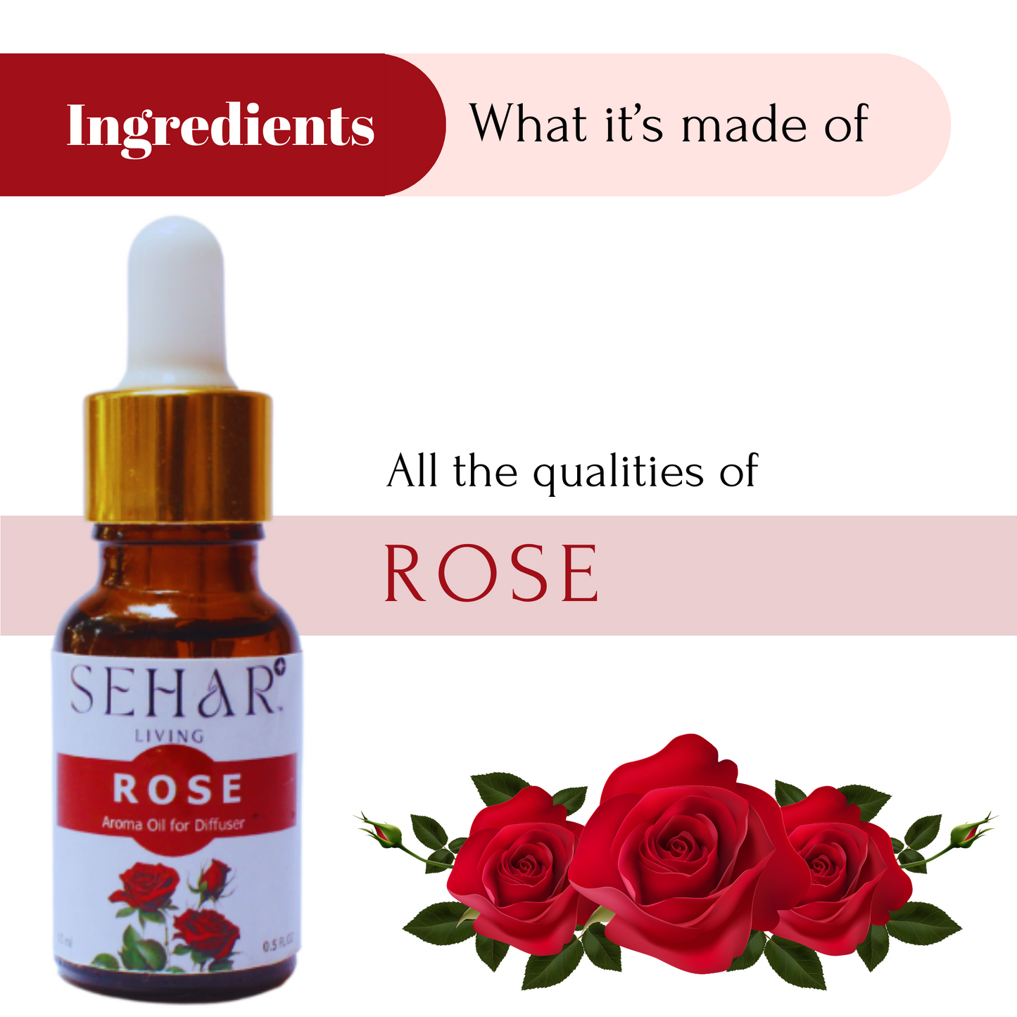 Aroma Diffuser Oil (Rose)