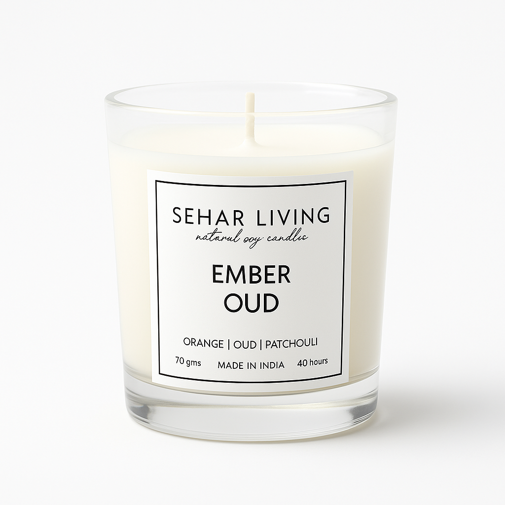 Ember Oud Scented Soy Wax Candle