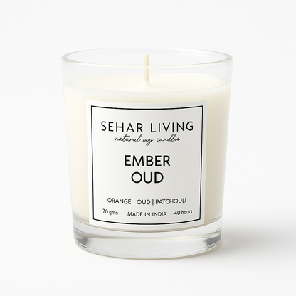 Ember Oud Scented Soy Wax Candle