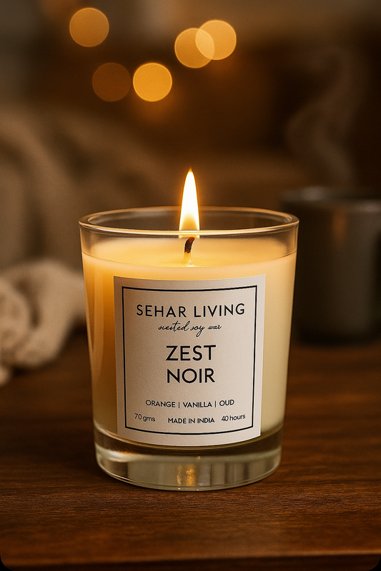 Zest Noir Scented Soy Wax Candle
